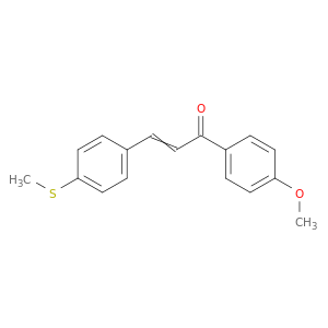 2-Propen-1-one, 1-(4-methoxyphenyl)-3-[4-(methylthio)phenyl]-