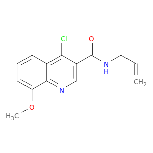 3-Quinolinecarboxamide, 4-chloro-8-methoxy-N-2-propenyl-