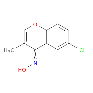 4H-1-Benzopyran-4-one, 6-chloro-3-methyl-, oxime