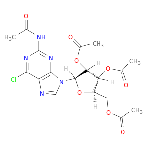2-Acetamido-6-chloro-9-(2',3',5'-tri-O-acetyl-β-D-ribofuranosyl)purine
