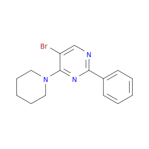 Pyrimidine, 5-bromo-2-phenyl-4-(1-piperidinyl)-
