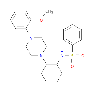 N-[2-[4-(2-甲氧基苯基)-1-哌嗪基]环己基]苯磺酰胺