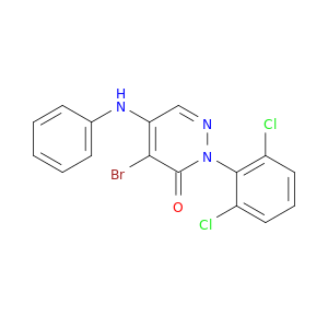 3(2H)-Pyridazinone, 4-bromo-2-(2,6-dichlorophenyl)-5-(phenylamino)-