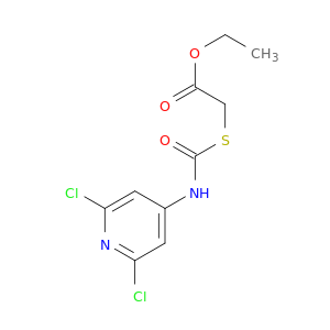 Acetic acid,2-[[[(2,6-dichloro-4-pyridinyl)amino]carbonyl]thio]-, ethyl ester