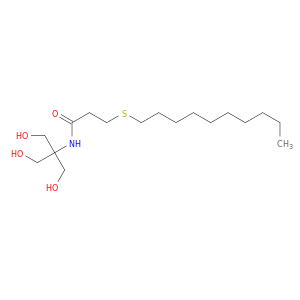 Propanamide, 3-(decylthio)-N-[2-hydroxy-1,1-bis(hydroxymethyl)ethyl]-