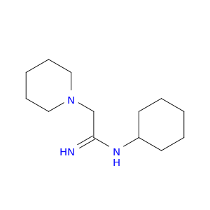 1-Piperidineethanimidamide, N-cyclohexyl-