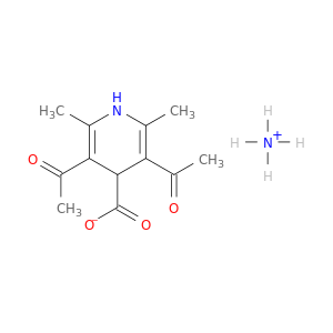4-Pyridinecarboxylicacid, 3,5-diacetyl-1,4-dihydro-2,6-dimethyl-, ammonium salt (1:1)