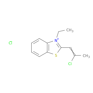 Benzothiazolium, 2-(2-chloro-1-propenyl)-3-ethyl-, chloride