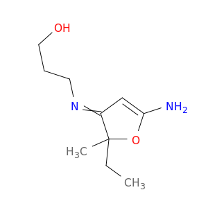 1-Propanol, 3-[(5-amino-2-ethyl-2-methyl-3(2H)-furanylidene)amino]-