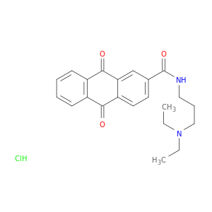N-(3-DIETHYLAMINOPROPYL)-9,10-DIOXO-ANTHRACENE-2-CARBOXAMIDE HYDROCHLO RIDE