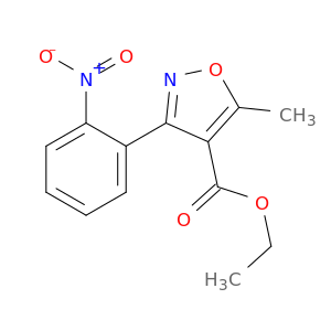 4-Isoxazolecarboxylic acid, 5-methyl-3-(2-nitrophenyl)-, ethyl ester