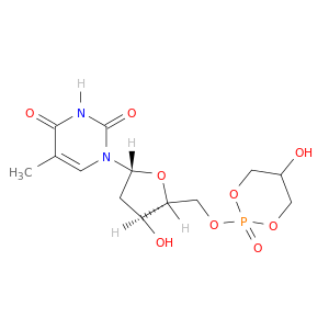 Thymidine, 5'-O-(5-hydroxy-2-oxido-1,3,2-dioxaphosphorinan-2-yl)-