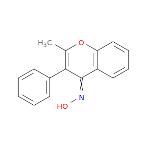 4H-1-Benzopyran-4-one, 2-methyl-3-phenyl-, oxime
