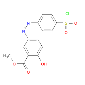 Benzoic acid, 5-[[4-(chlorosulfonyl)phenyl]azo]-2-hydroxy-, methyl ester