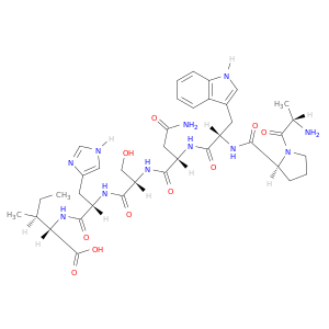 L-Isoleucine, L-alanyl-L-prolyl-L-tryptophyl-L-asparaginyl-L-seryl-L-histidyl-