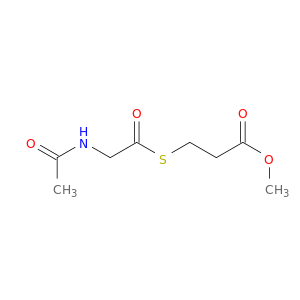 Propanoic acid, 3-[[(acetylamino)acetyl]thio]-, methyl ester