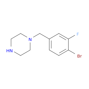 1-[(4-bromo-3-fluorophenyl)methyl]piperazine