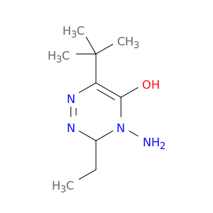1,2,4-Triazin-5-ol, 4-amino-6-(1,1-dimethylethyl)-3-ethyl-3,4-dihydro-
