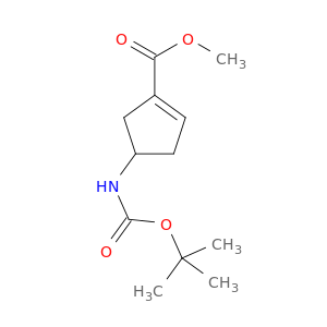 1-Cyclopentene-1-carboxylic acid, 4-[[(1,1-dimethylethoxy)carbonyl]amino]-, methyl ester
