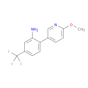 Benzenamine, 2-(6-methoxy-3-pyridinyl)-5-(trifluoromethyl)-