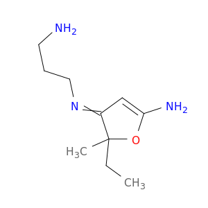 1,3-Propanediamine, N-(5-amino-2-ethyl-2-methyl-3(2H)-furanylidene)-