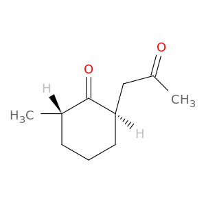 Cyclohexanone, 2-methyl-6-(2-oxopropyl)-, trans-