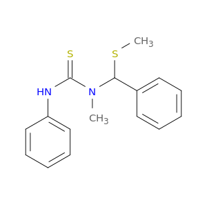 Thiourea, N-methyl-N-[(methylthio)phenylmethyl]-N'-phenyl-