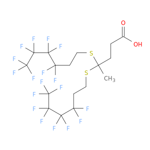 Pentanoic acid, 4,4-bis[(3,3,4,4,5,5,6,6,6-nonafluorohexyl)thio]-