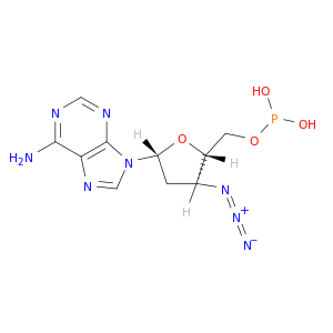 Adenosine,3'-azido-2',3'-dideoxy-, 5'-(hydrogen phosphonate) (9CI)