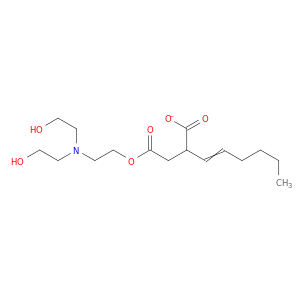 Butanedioic acid, 2-hexenyl-, 4-[2-[bis(2-hydroxyethyl)amino]ethyl] ester