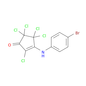 2-Cyclopenten-1-one, 3-[(4-bromophenyl)amino]-2,4,4,5,5-pentachloro-