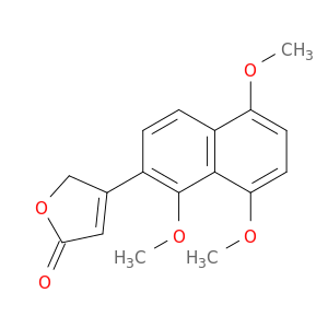 2(5H)-Furanone, 4-(1,5,8-trimethoxy-2-naphthalenyl)-