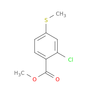 Benzoic acid, 2-chloro-4-(methylthio)-, methyl ester