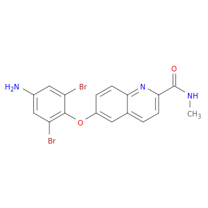 2-Quinolinecarboxamide, 6-(4-amino-2,6-dibromophenoxy)-N-methyl-