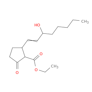 Cyclopentanecarboxylic acid, 2-(3-hydroxy-1-octenyl)-5-oxo-, ethyl ester