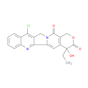 1H-Pyrano[3,4:6,7]indolizino[1, 2-b]quinoline-3,14(4H,12H)- dione, 11-chloro-4-ethyl-4-hydroxy-, (S)-