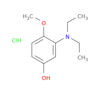 Phenol, 3-(diethylamino)-4-methoxy-, hydrochloride