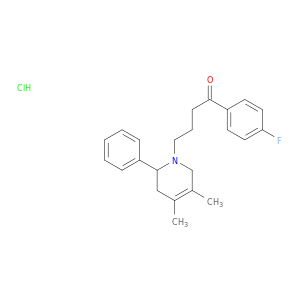 1-butanone, 4-(3,6-dihydro-4,5-dimethyl-2-phenyl-1(2h)-pyridinyl)-1-(4-fluorophenyl)-, hydrochloride