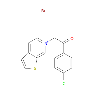 Thieno[2,3-c]pyridinium, 6-[2-(4-chlorophenyl)-2-oxoethyl]-, bromide