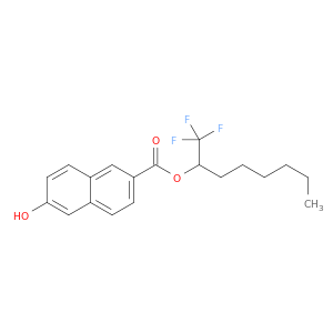 2-Naphthalenecarboxylic acid, 6-hydroxy-, 1-(trifluoromethyl)heptyl ester