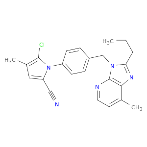 5-Chloro-4-methyl-1-(4-((7-methyl-2-propyl-3H-imidazo[4,5-b]pyridin-3-yl)methyl)phenyl)-1H-pyrrole-2-carbonitrile