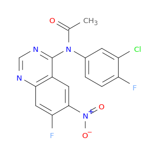 N-(3-Chloro-4-fluorophenyl)-N-(7-fluoro-6-nitroquinazolin-4-yl)acetamide