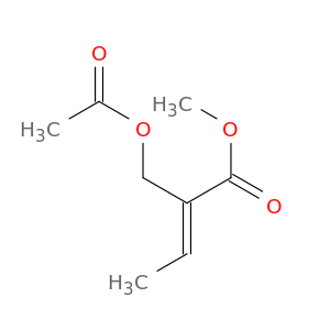 2-Butenoic acid, 2-[(acetyloxy)methyl]-, methyl ester, (2E)-