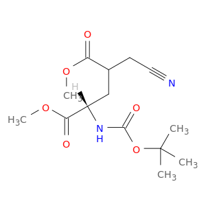 Dimethyl (2S)-2-((tert-butoxycarbonyl)amino)-4-(cyanomethyl)pentanedioate