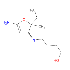 1-Butanol, 4-[(5-amino-2-ethyl-2-methyl-3(2H)-furanylidene)amino]-