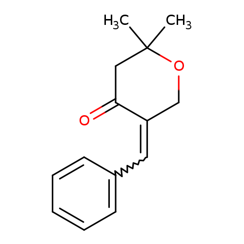 4H-Pyran-4-one, tetrahydro-2,2-dimethyl-5-(phenylmethylene)-