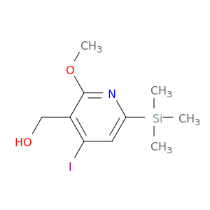 3-Pyridinemethanol, 4-iodo-2-methoxy-6-(trimethylsilyl)-