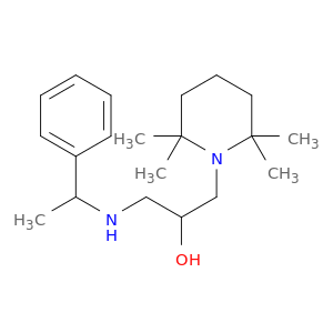 1-[(1-phenylethyl)amino]-3-(2,2,6,6-tetramethylpiperidin-1-yl)propan-2-ol