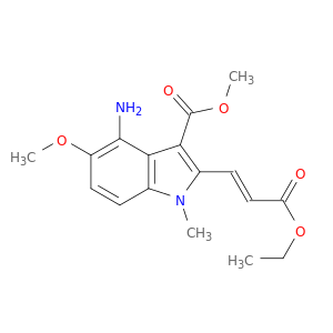 (E)-Methyl 4-amino-2-(3-ethoxy-3-oxoprop-1-en-1-yl)-5-methoxy-1-methyl-1H-indole-3-carboxylate