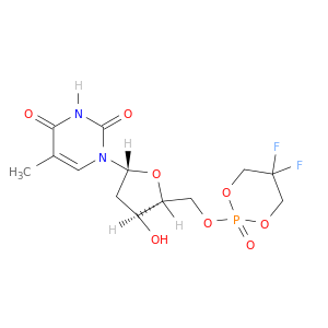 Thymidine, 5'-O-(5,5-difluoro-2-oxido-1,3,2-dioxaphosphorinan-2-yl)-